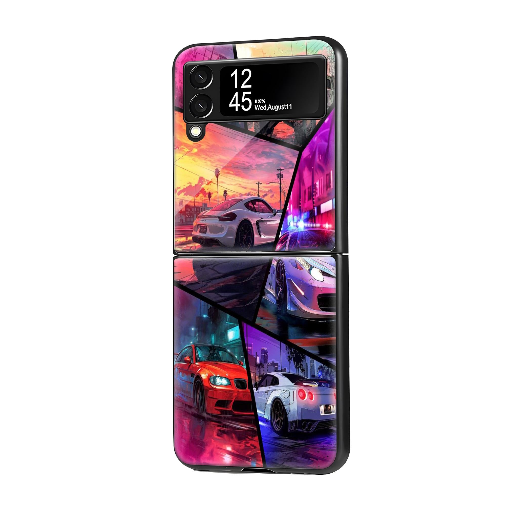 GTA Cars Samsung Z Flip Glass Case image 0 Main image