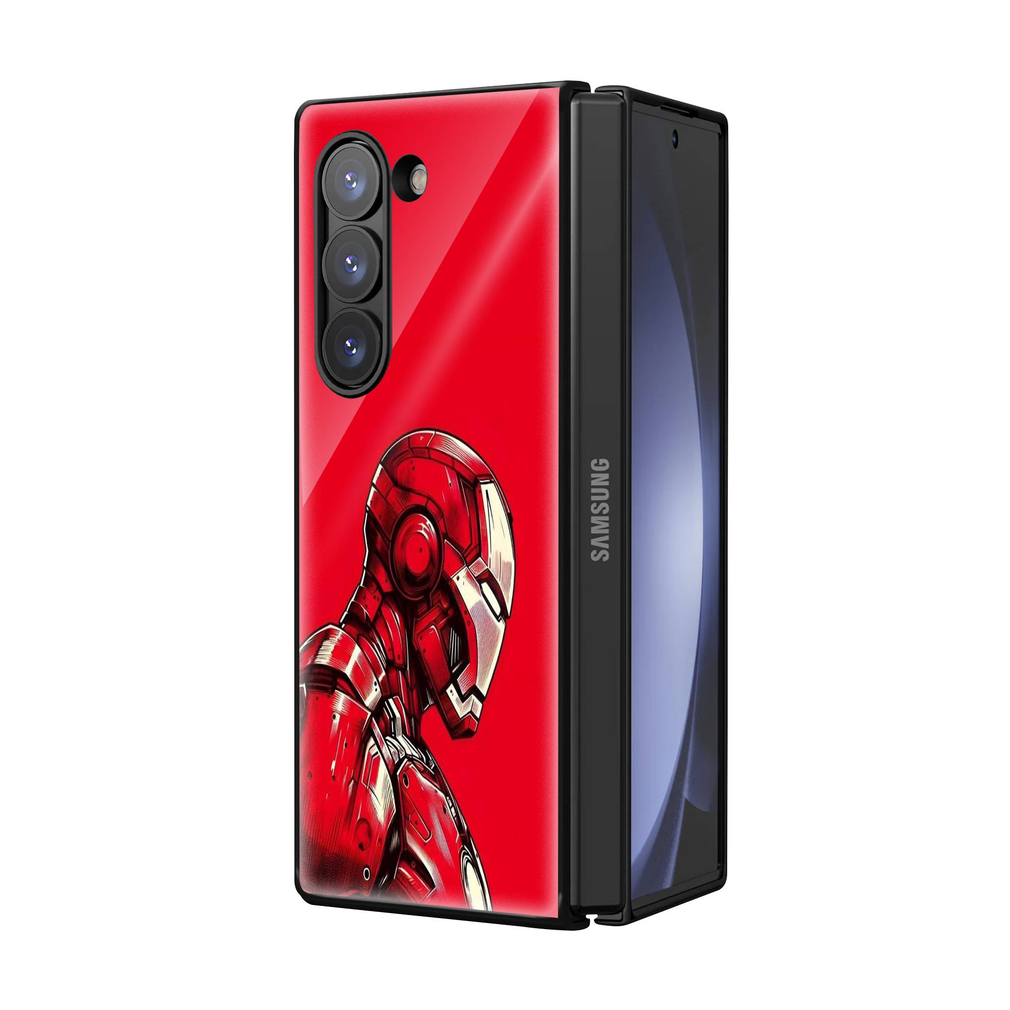 Iron Man Samsung Z Fold Glass Case Secondary image