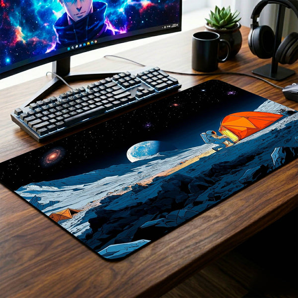 Astronaut Camping Desk Mat - 14 x 23 Inch image