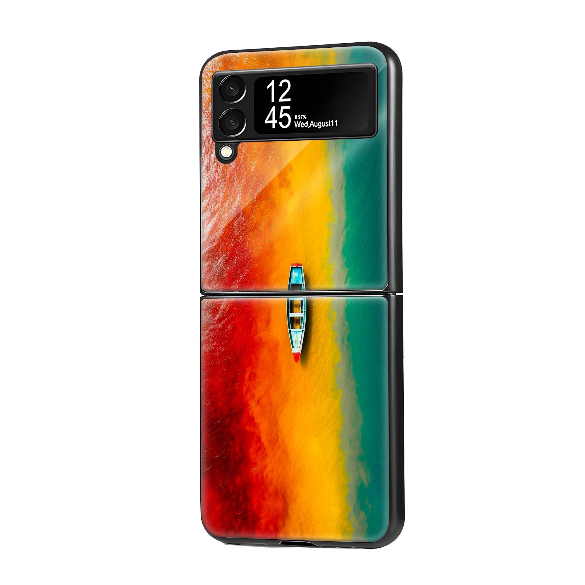Rainbow Beach Samsung Z Flip Glass Case image 0 Main image