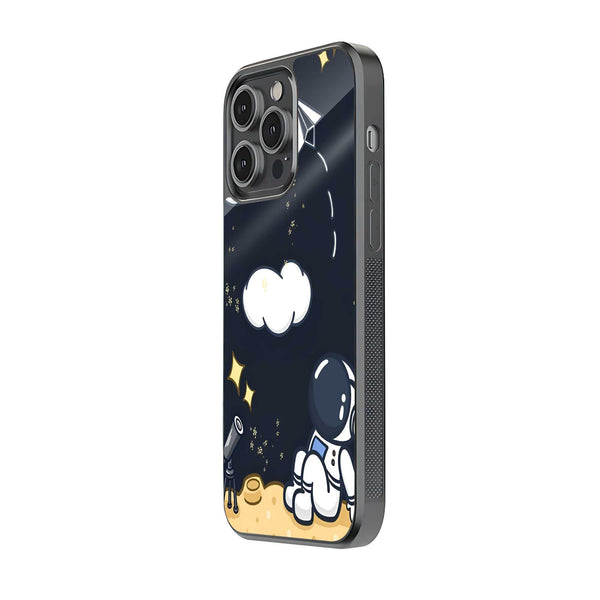 Cute Astronaut Glass Case image 1