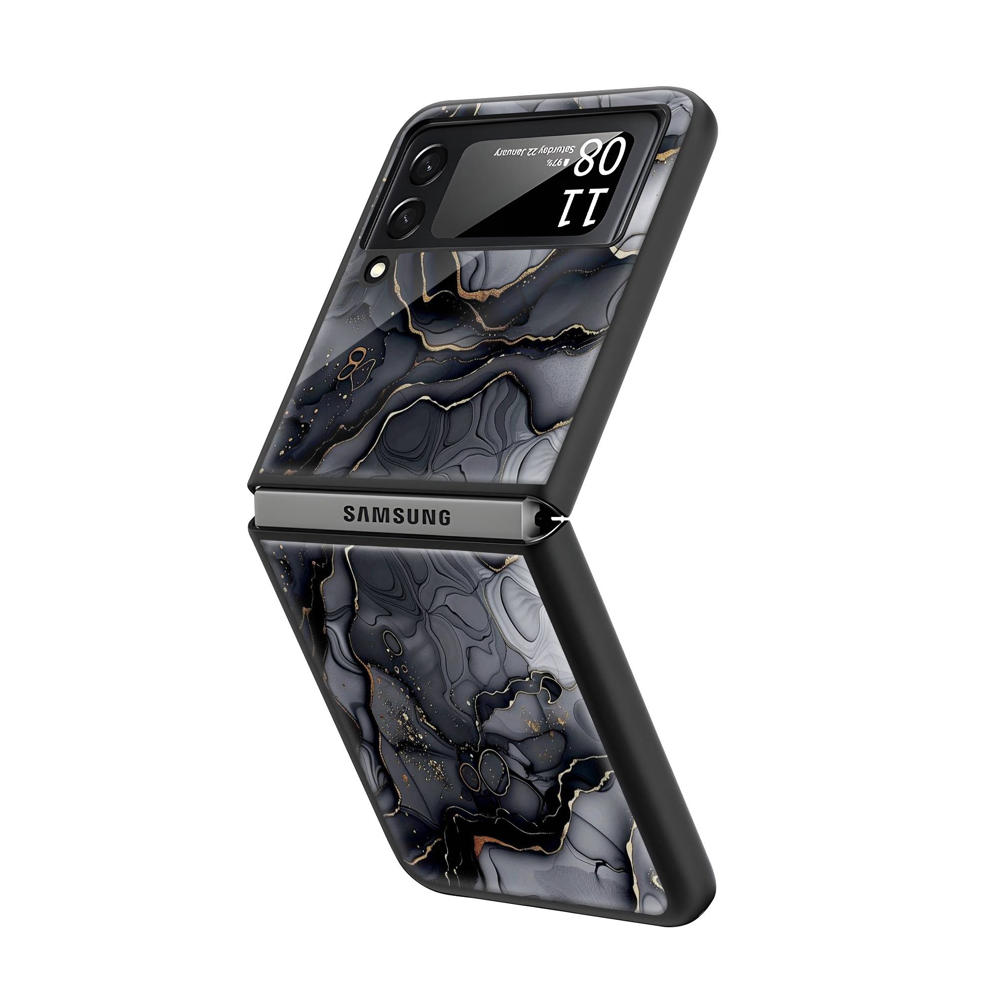 Generated Marble Samsung Z Flip Glass Case Secondary image
