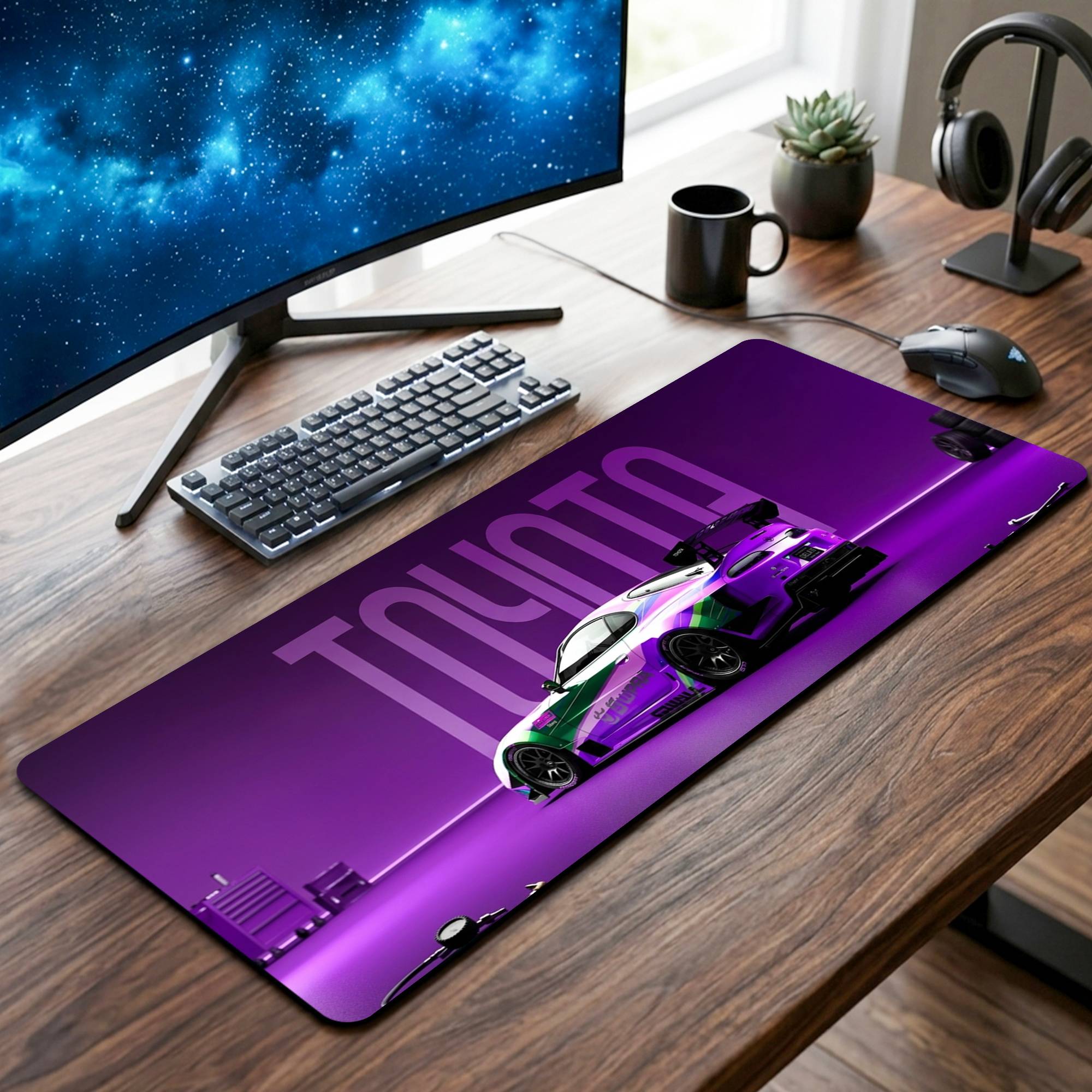 Toyota Supra Desk Mat - 12 x 32 Inch image