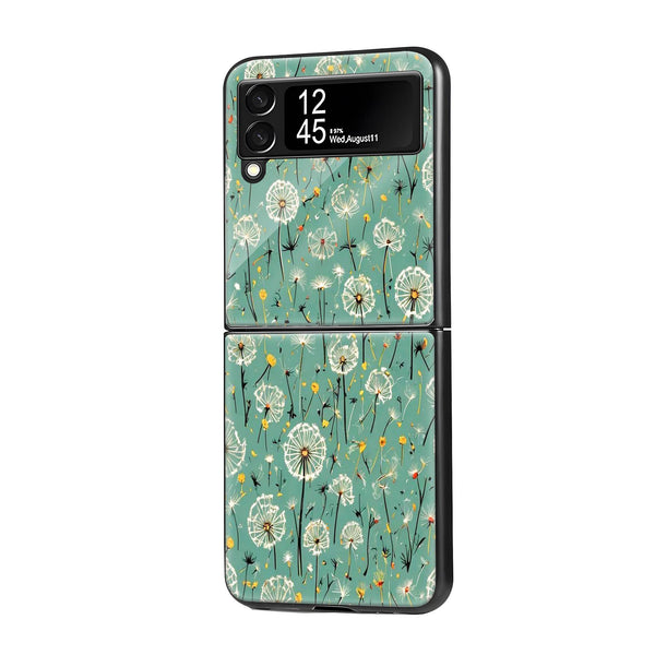 Dandelion Dreams Samsung Z Flip Glass Case image 0