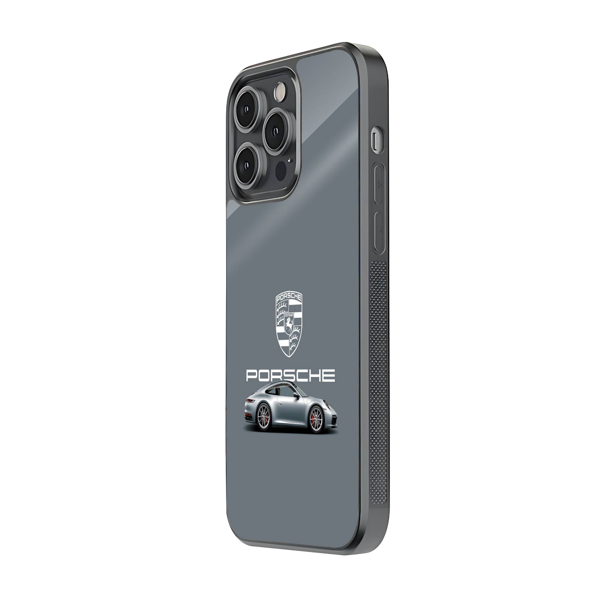 Silver Porsche Glass Case Secondary image