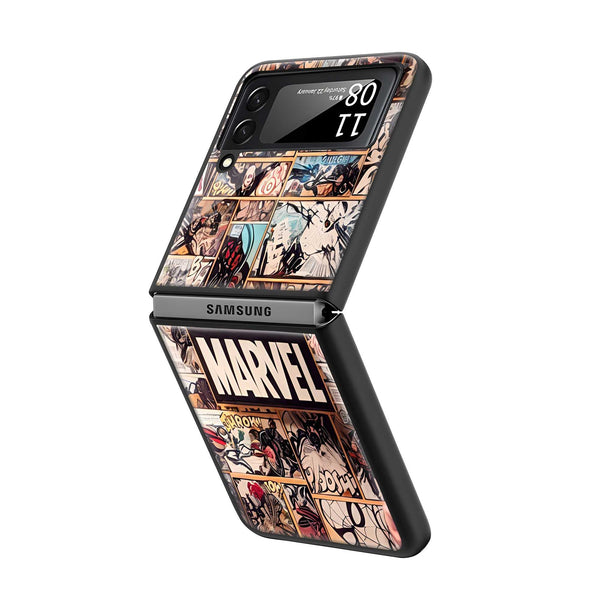 Marvel Edition Samsung Z Flip Glass Case image 1