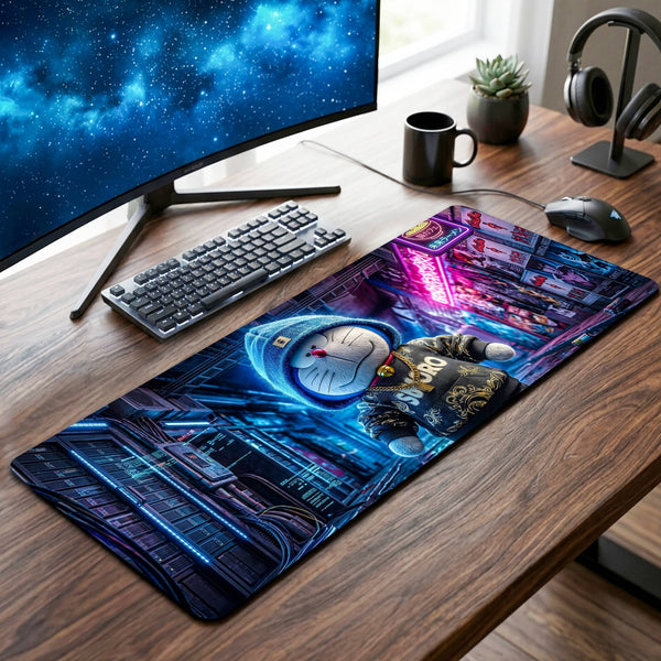 Doraemon Desk Mat - 12 x 32 Inch image