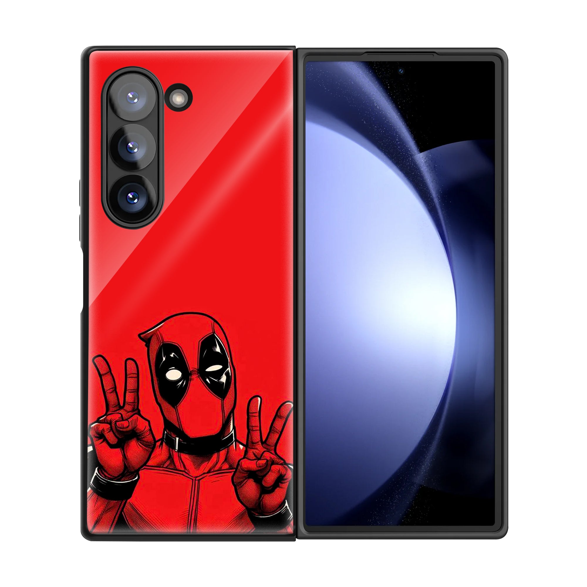 Deadpool Samsung Z Fold Glass Case image 2