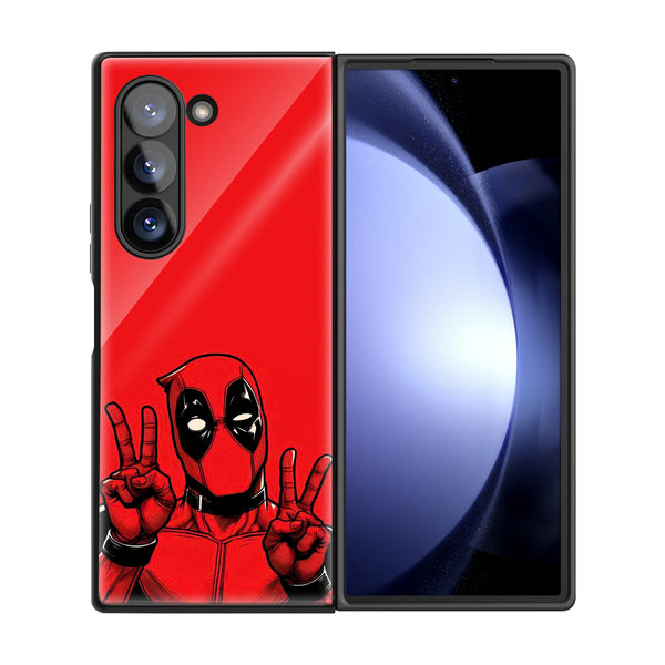 Deadpool Samsung Z Fold Glass Case image 2