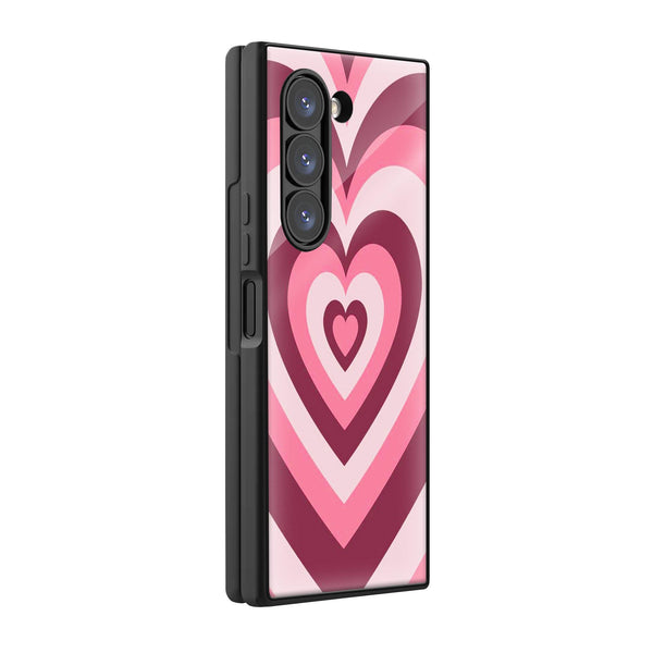 Pink Choko Samsung Z Fold Glass Case image 0