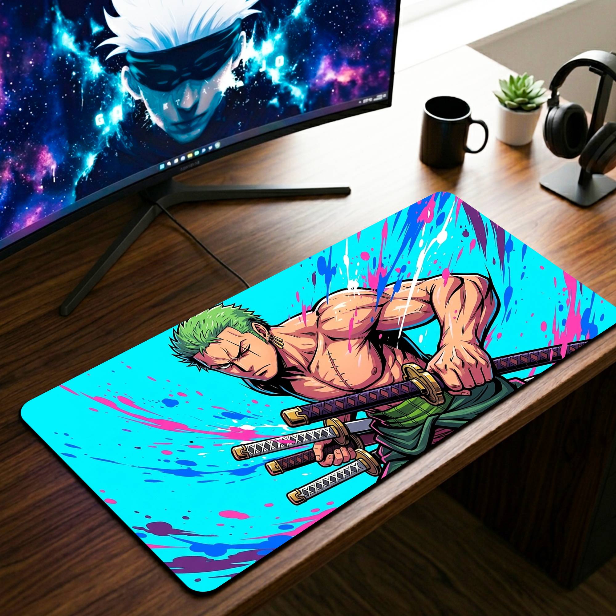 Pirate Hunter Desk Mat - 11 x 23 Inch image
