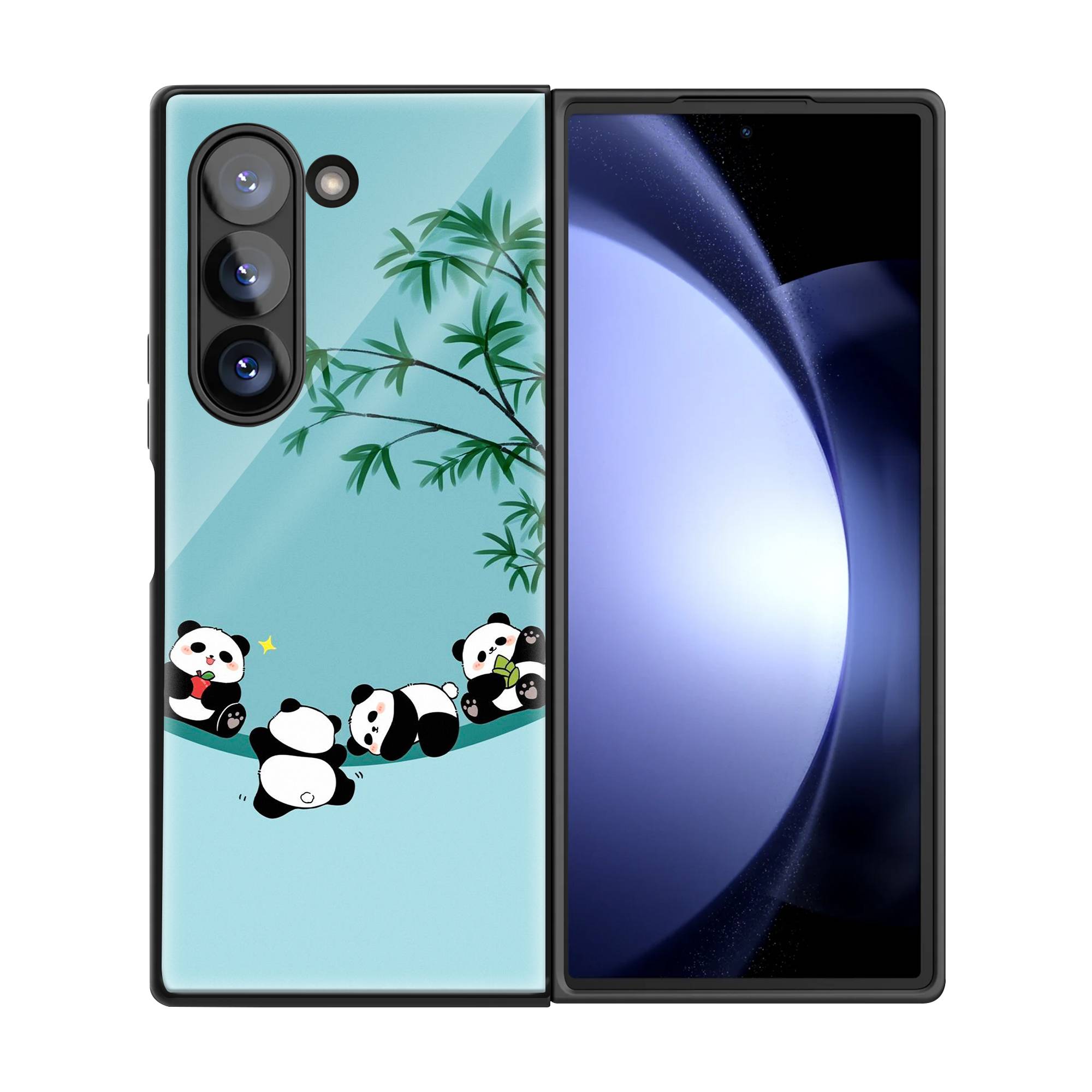 Baby Panda Samsung Z Fold Glass Case image 2