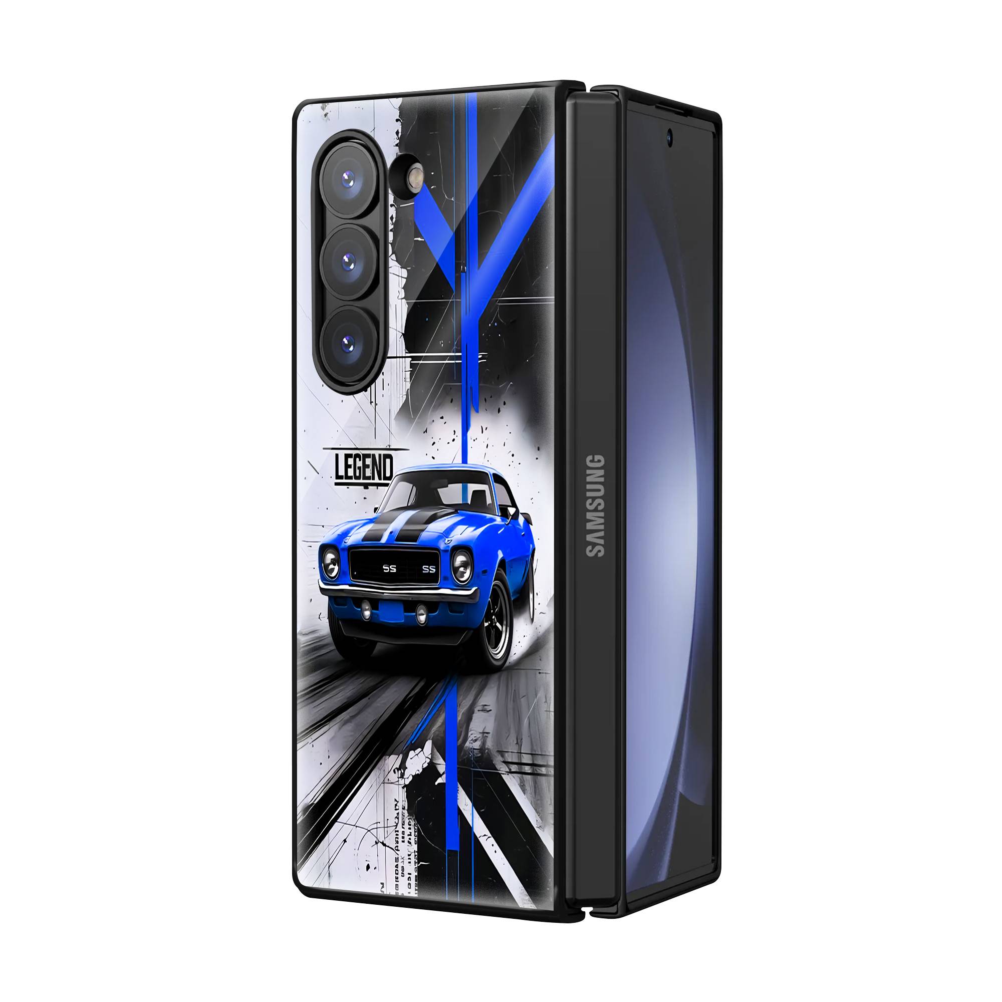 Classic Camaro Samsung Z Fold Glass Case Secondary image