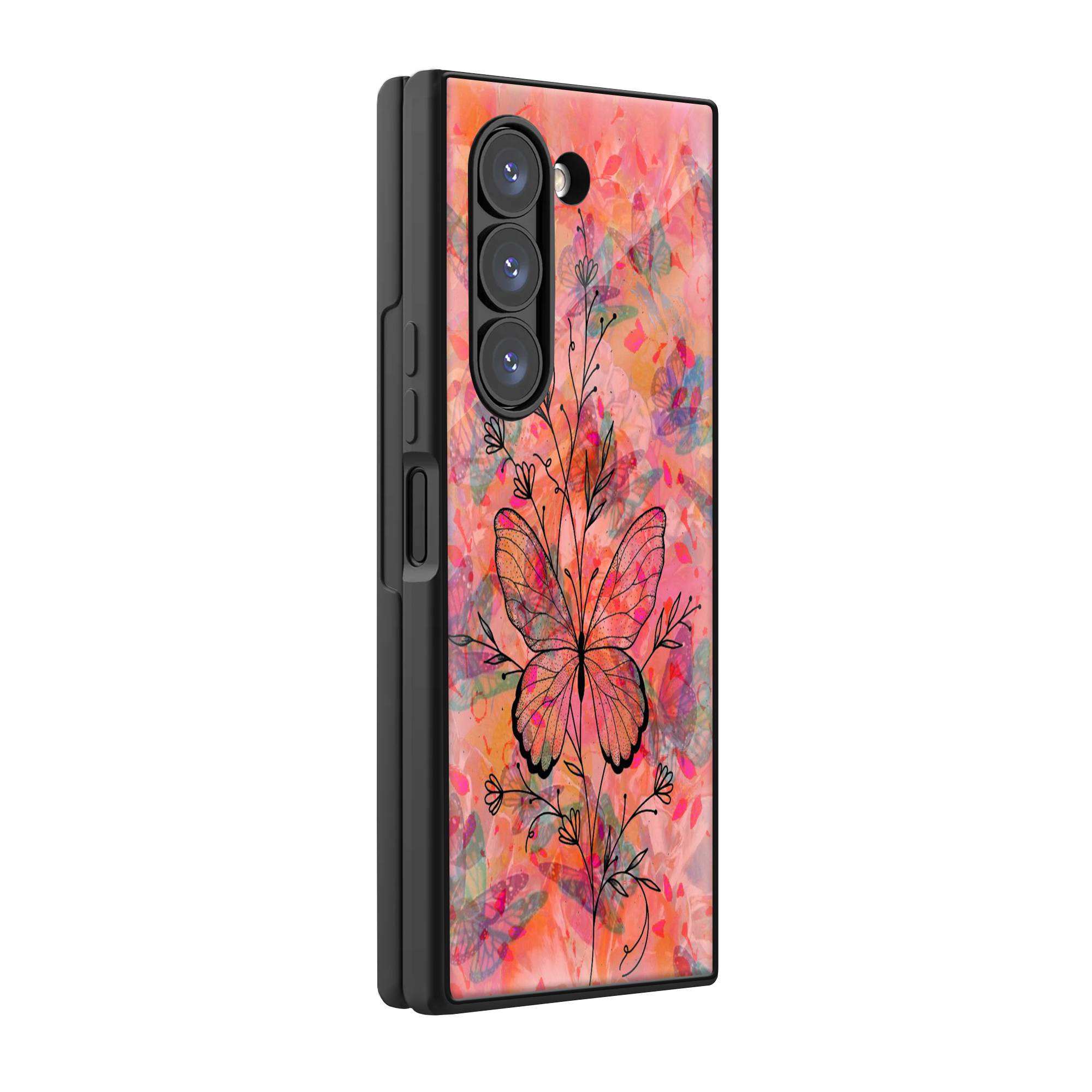 Painted Wings Samsung Z Fold Glass Case image 0 Main image