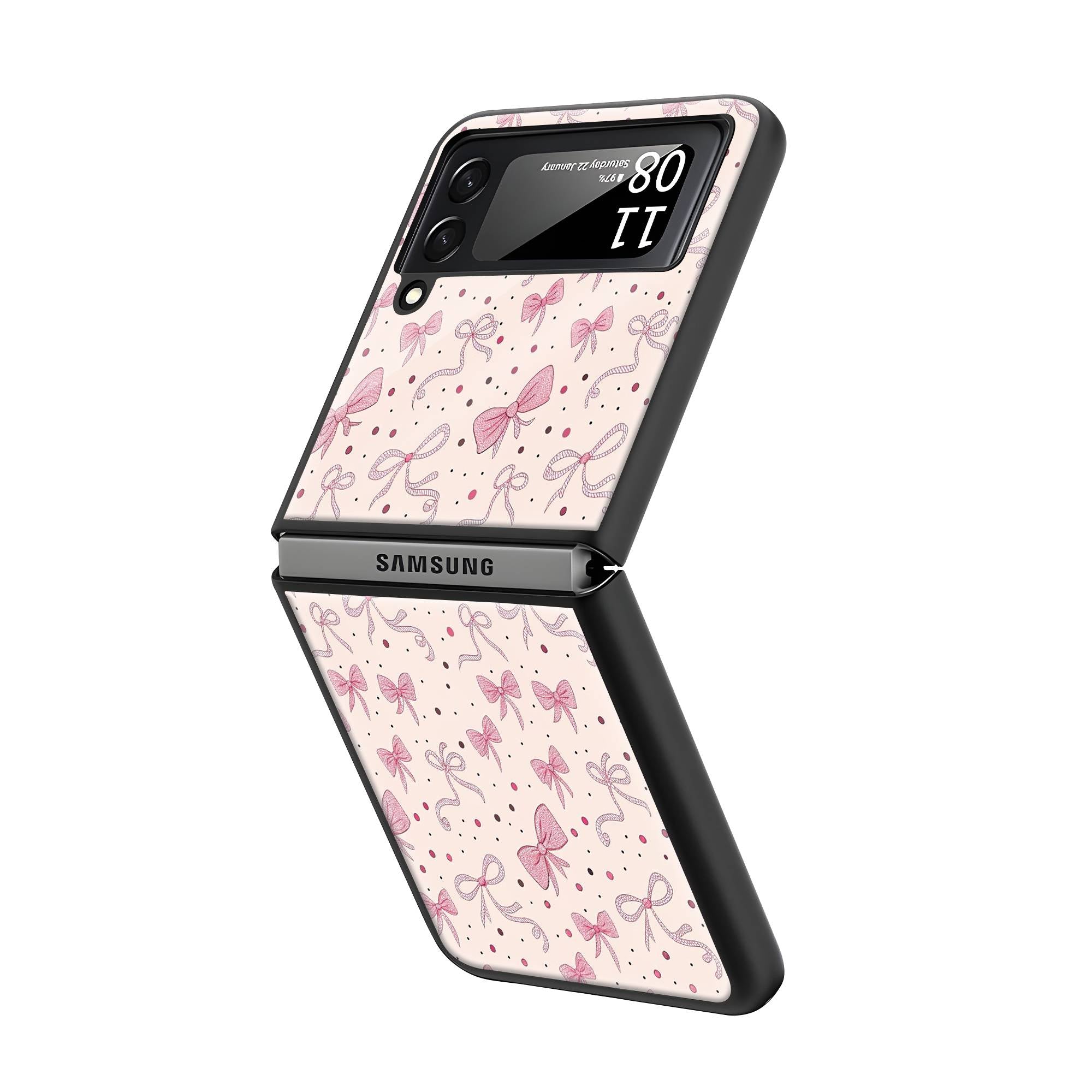 Bow Bae Samsung Z Flip Glass Case image 1