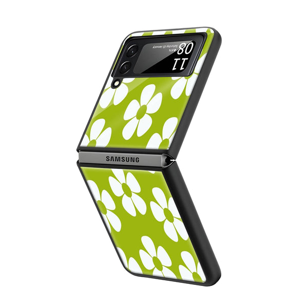 Modern Daisy Samsung Z Flip Glass Case image 1
