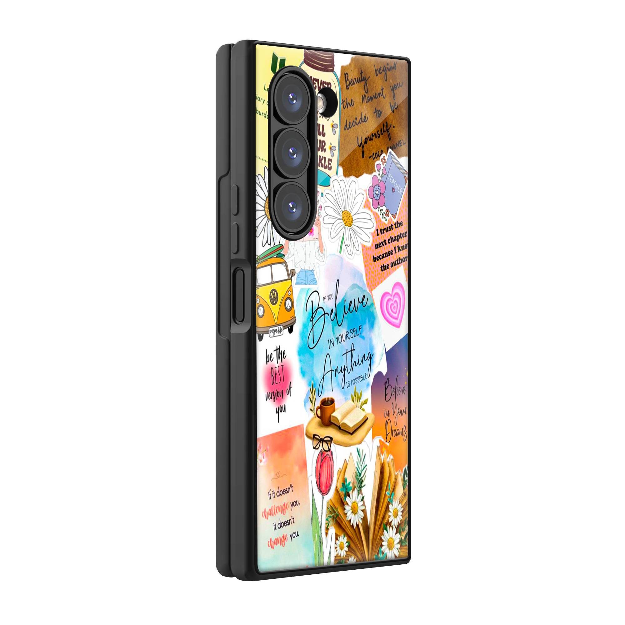 Inspirational Stickers Samsung Z Fold Glass Case image 0 Main image