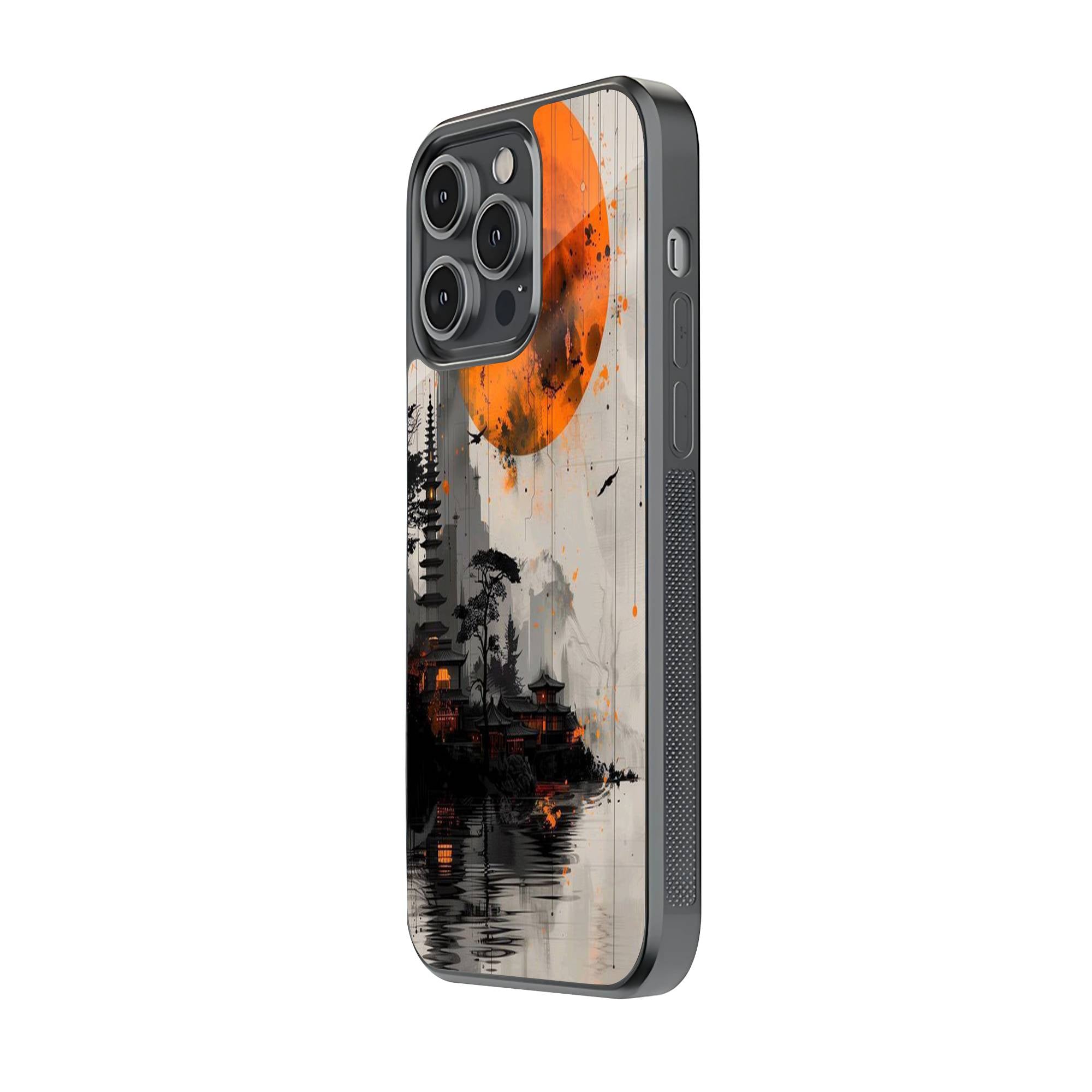 Orange Moon Glass Case Secondary image
