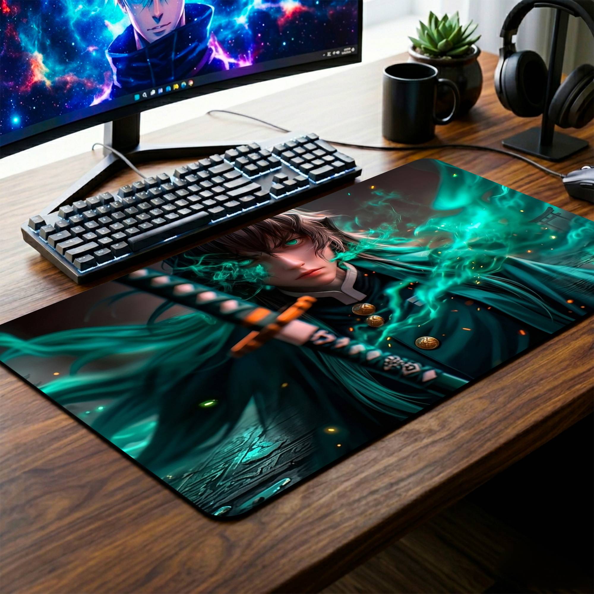 Muichiro Tokito Desk Mat - 14 x 23 Inch image