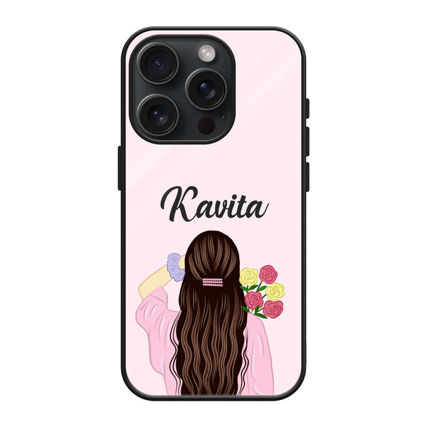 Pretty Girl Glass Name Case image 0
