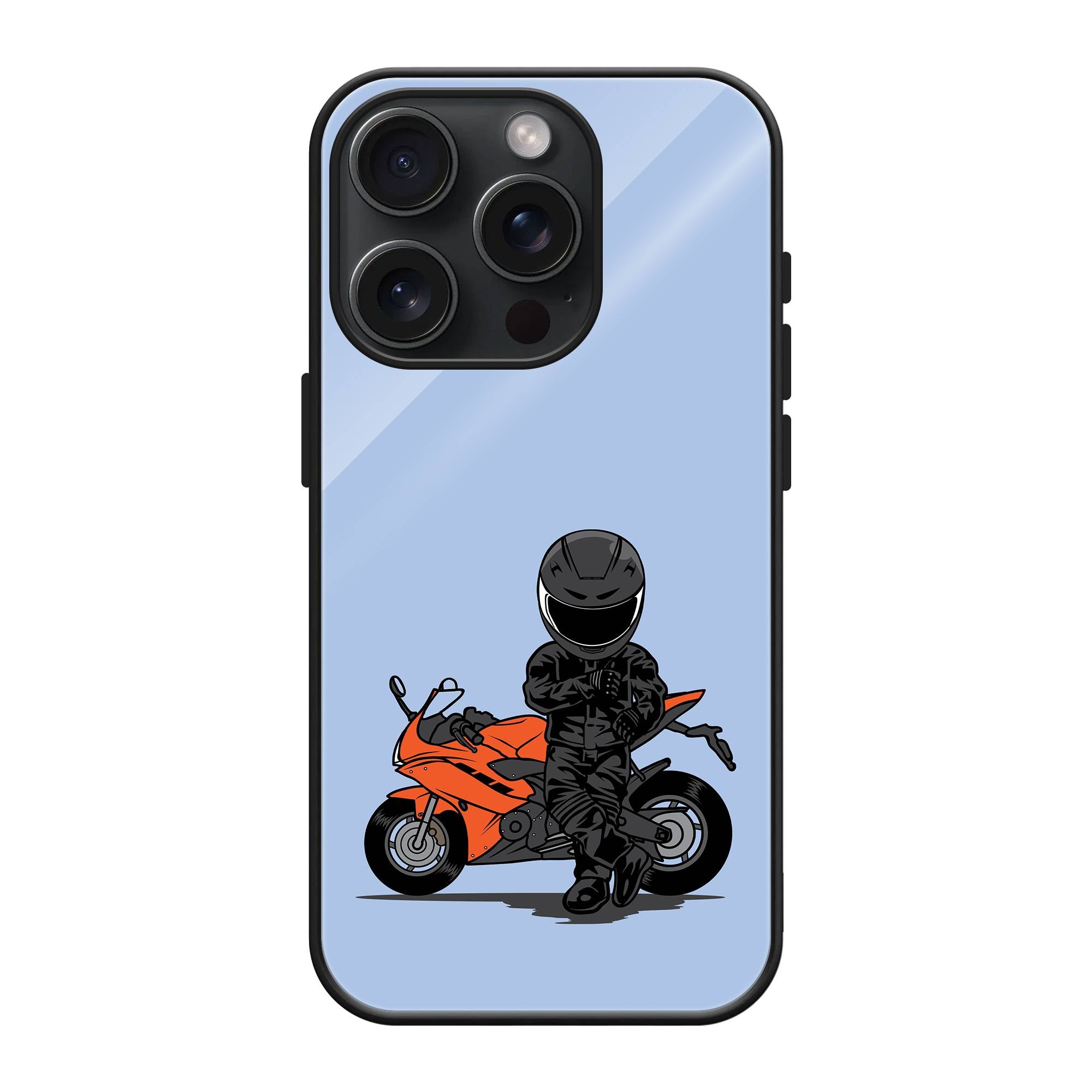 Biker Standing Glass Case image 0 Main image