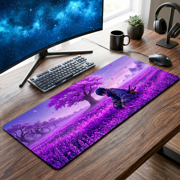 Sasuke Uchiha Desk Mat - 12 x 32 Inch image