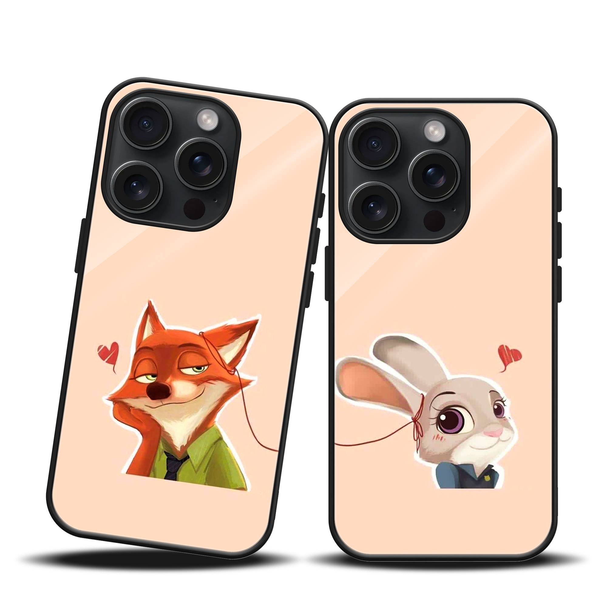 Fox & Bunny Couple Mobile Case image 0