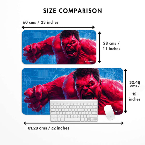 Red Hulk Desk Mat image 3