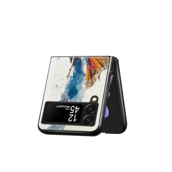 Watercolor Devotion Samsung Z Flip Glass Case image 2
