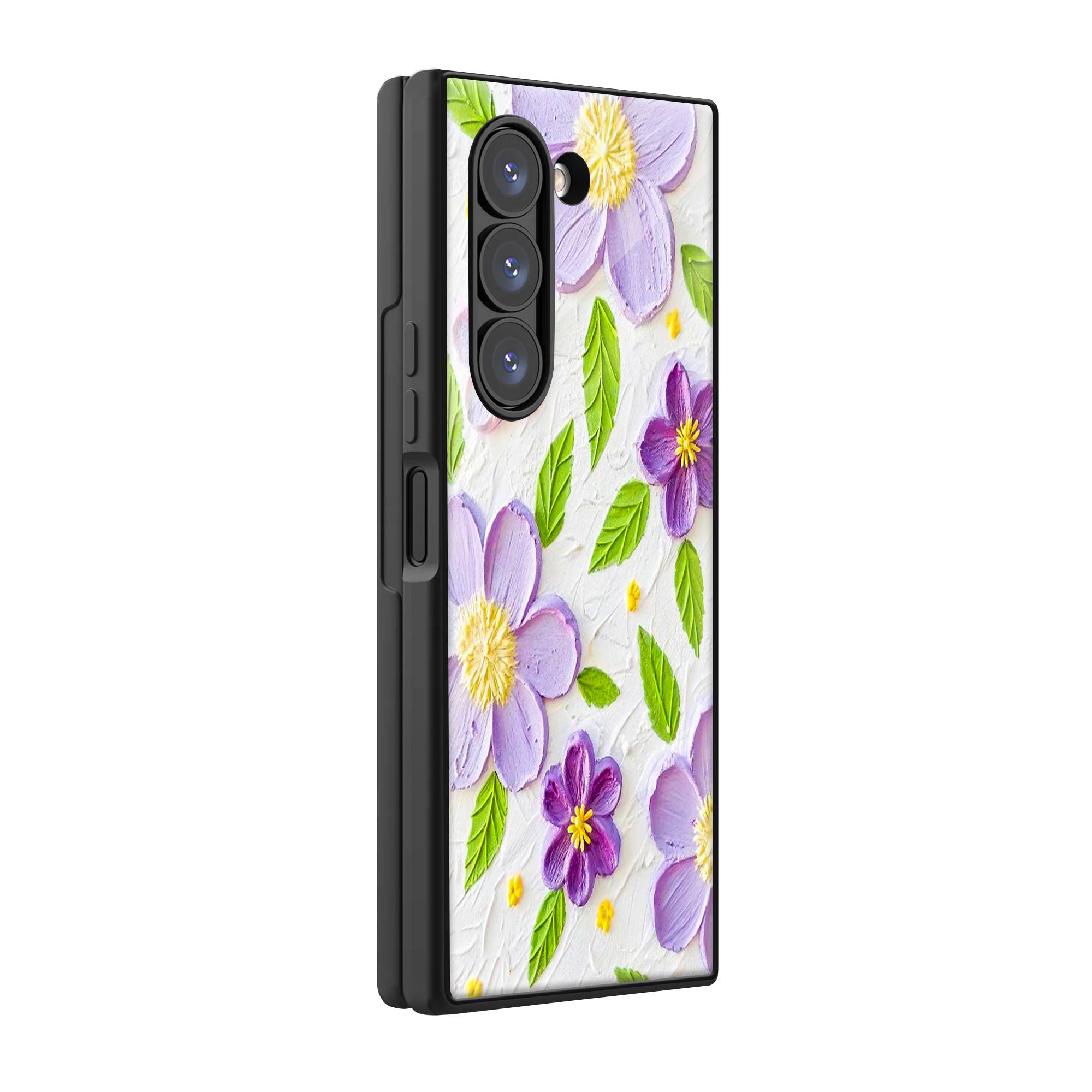 Sculpted Petals Samsung Z Fold Glass Case image 0 Main image