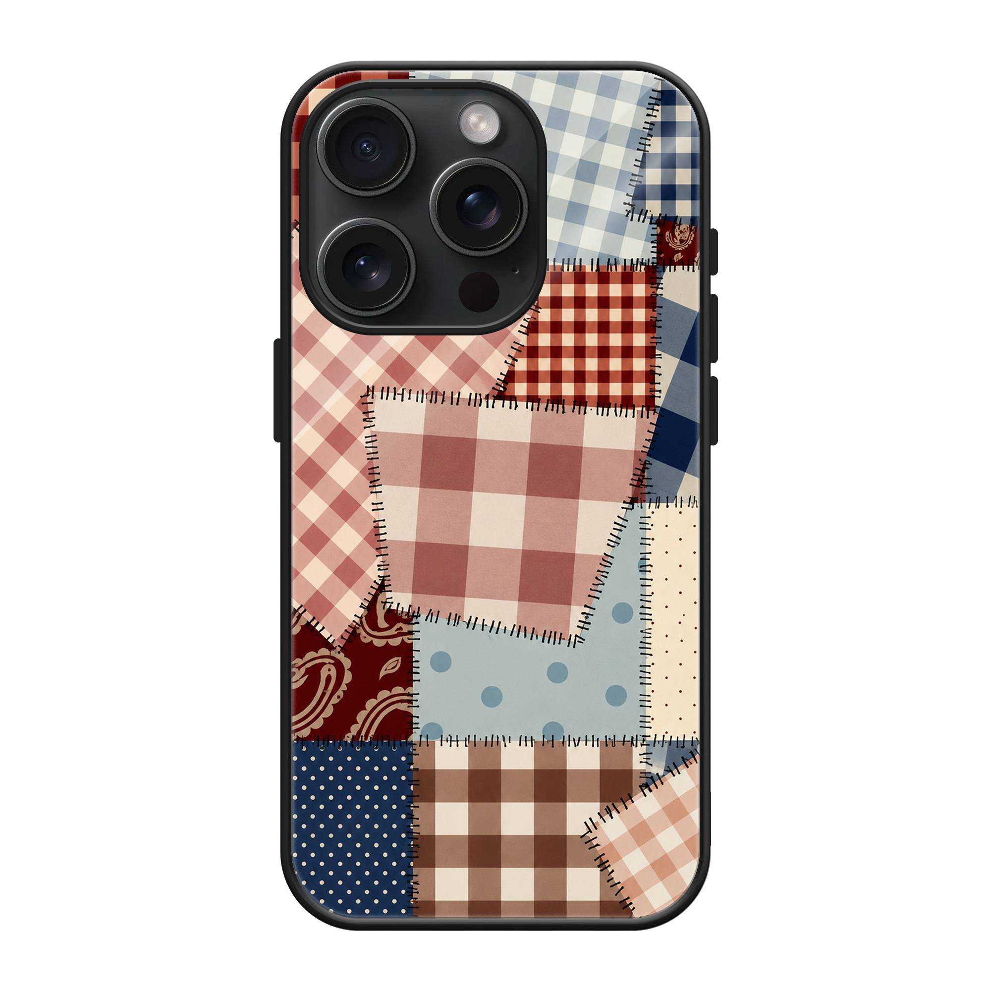 Cozy Checks Glass Case image 0