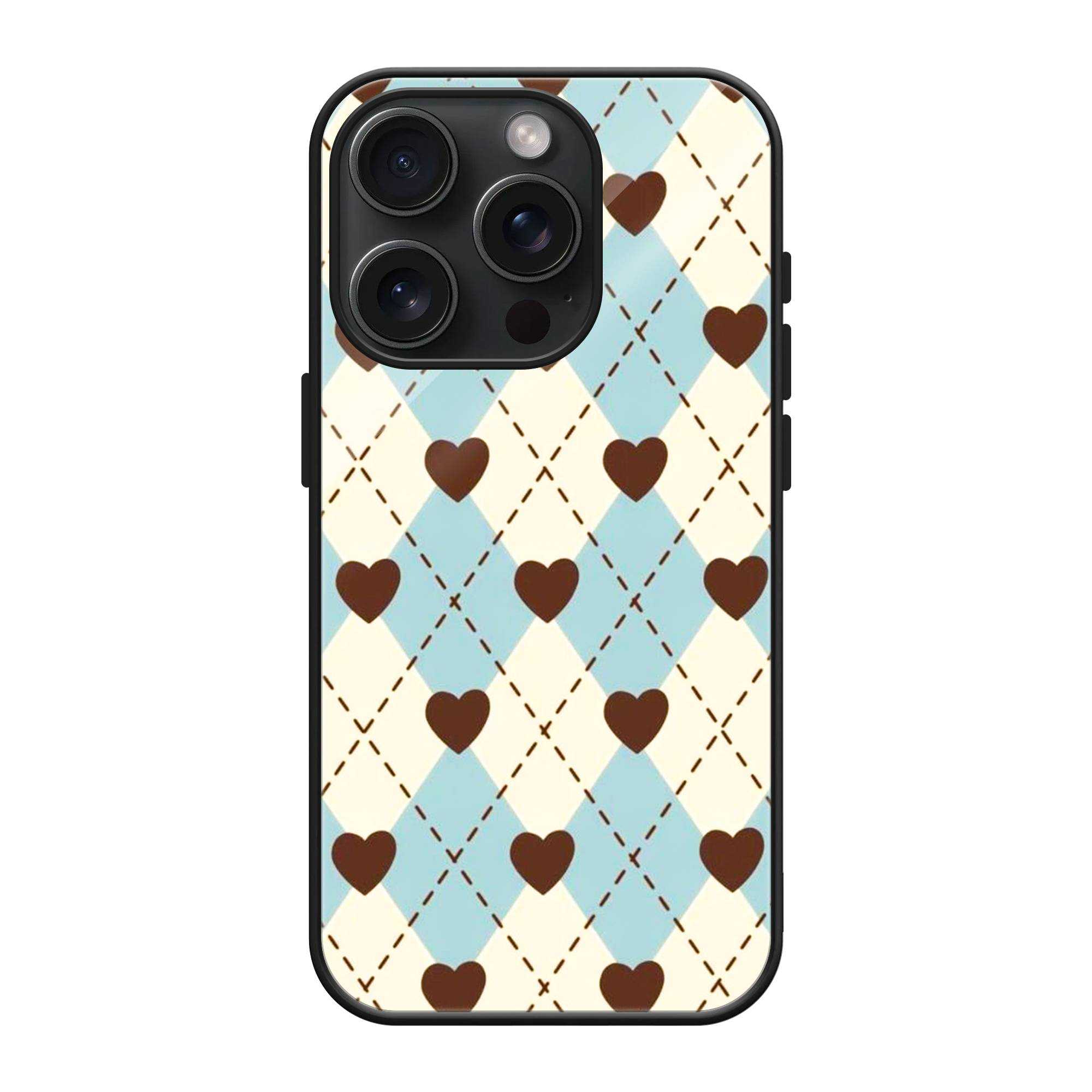 Heart Grid Glass Case image 0