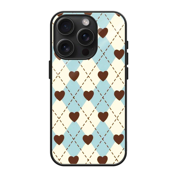 Heart Grid Glass Case image 0