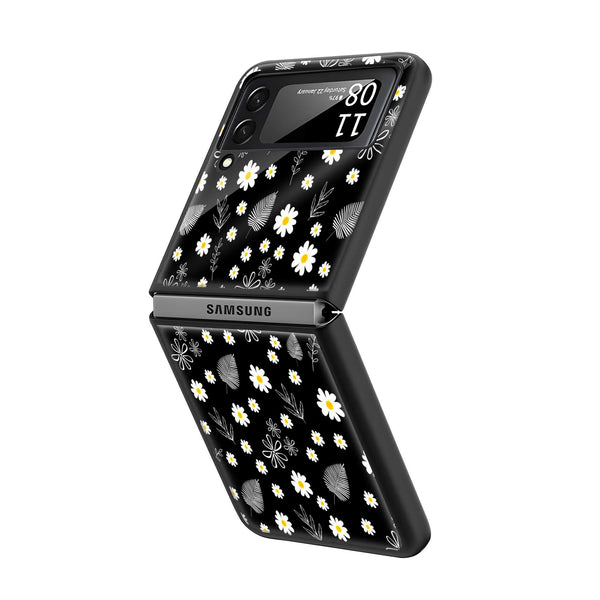 Monochrome Garden Samsung Z Flip Glass Case image 1