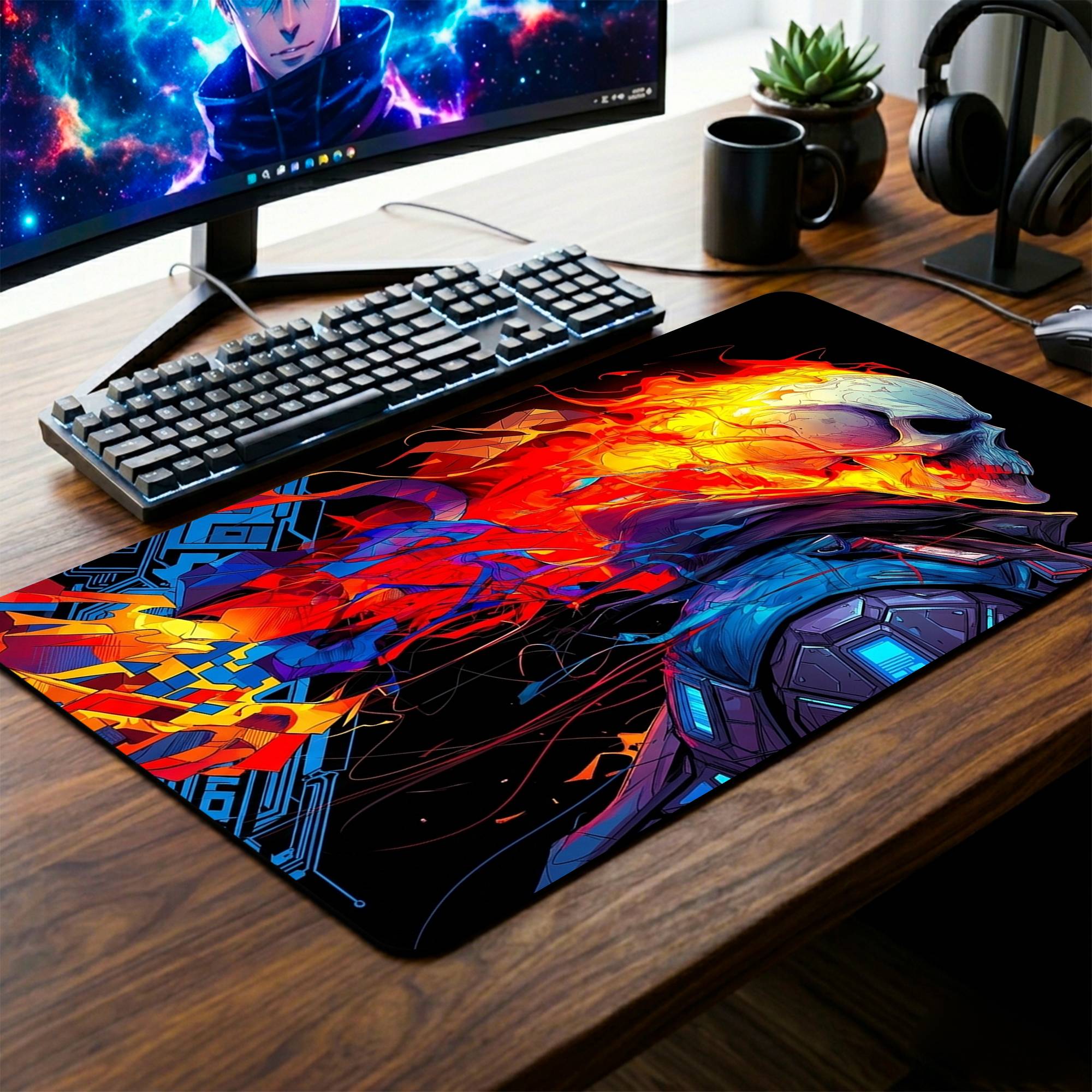 Ghost Rider Desk Mat - 14 x 23 Inch image