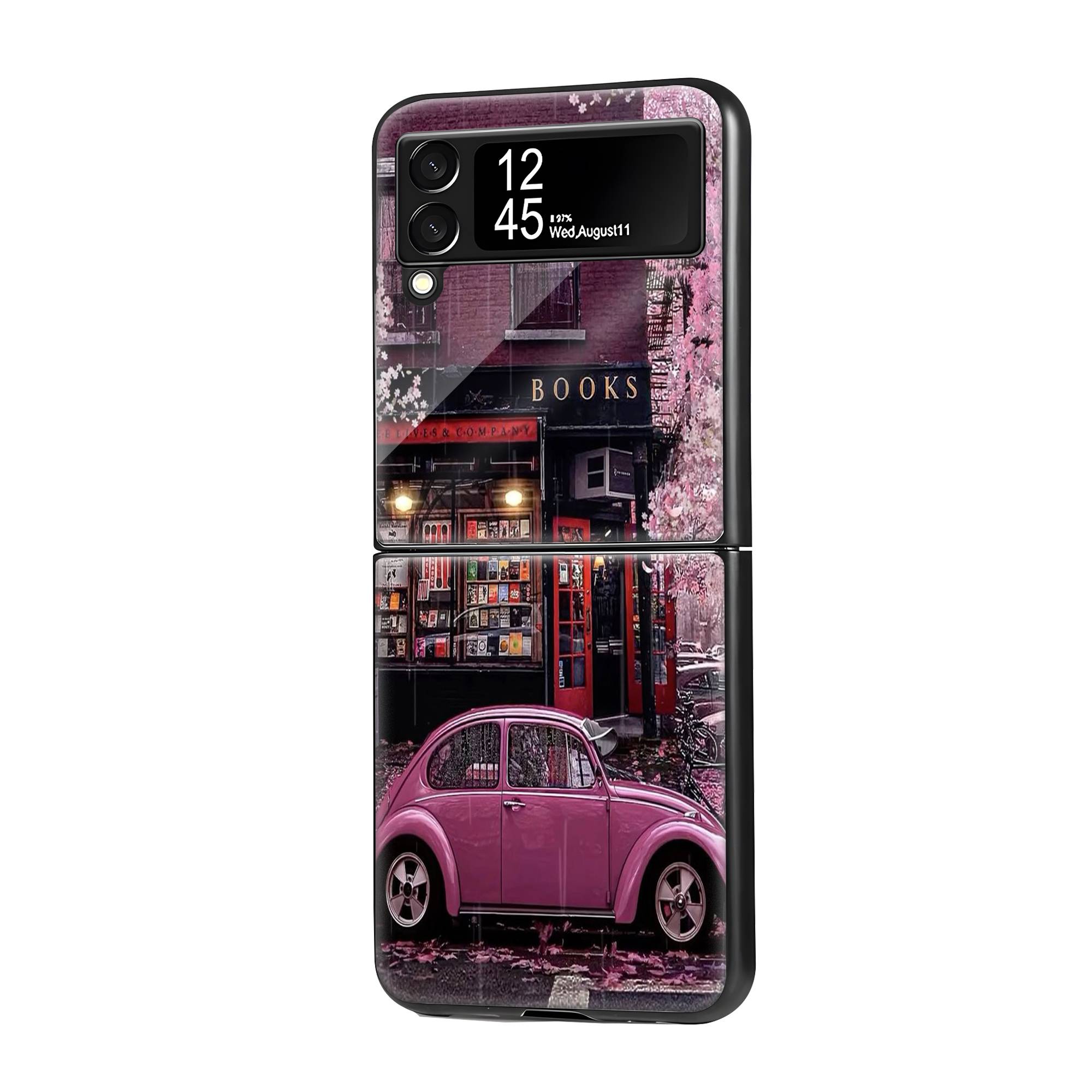 Books Shop Samsung Z Flip Glass Case image 0 Main image