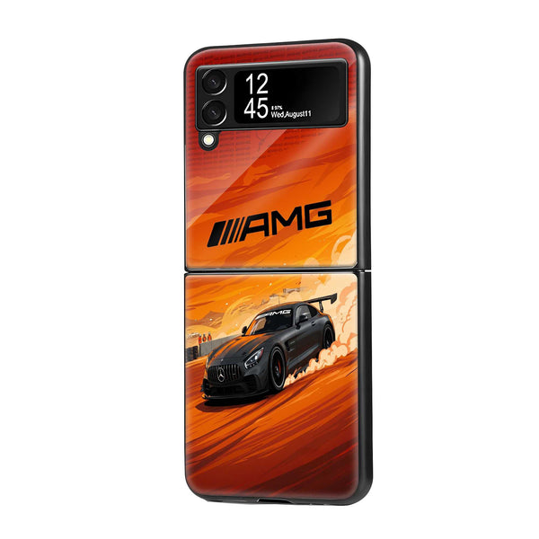 AMG Drift Samsung Z Flip Glass Case