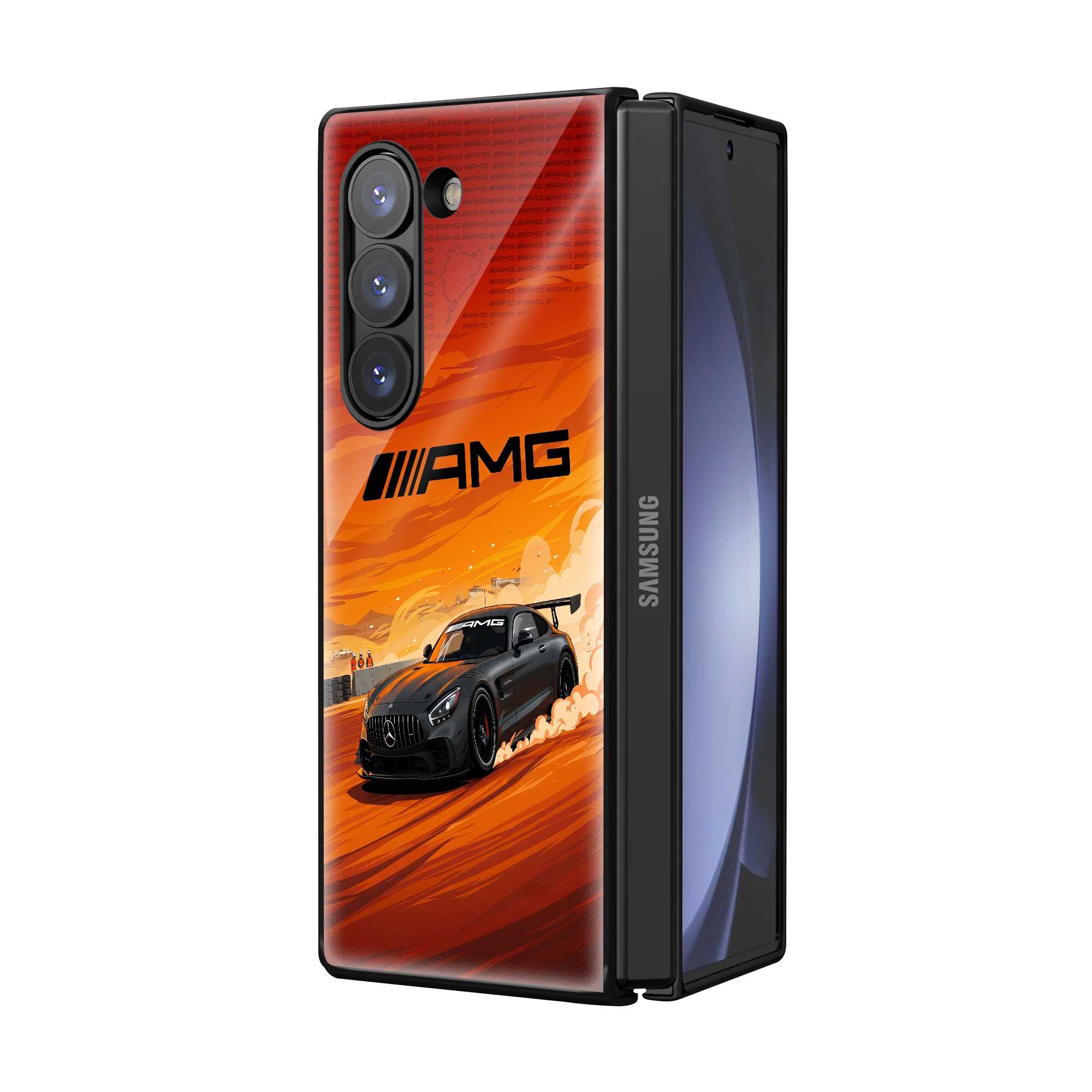 AMG Drift Samsung Z Fold Glass Case
