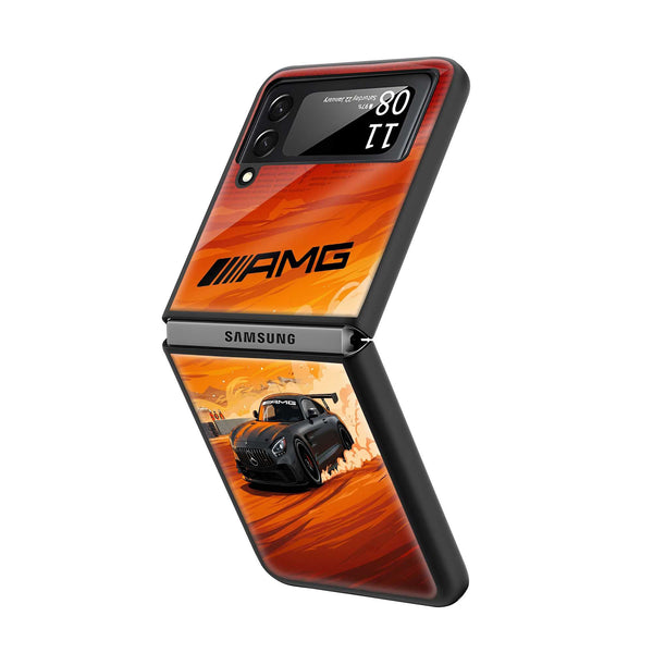 AMG Drift Samsung Z Flip Glass Case