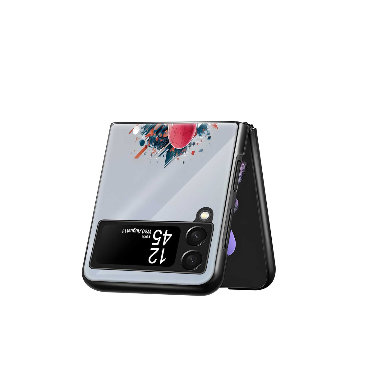 Abstract Arachnid Samsung Z Flip Glass Case