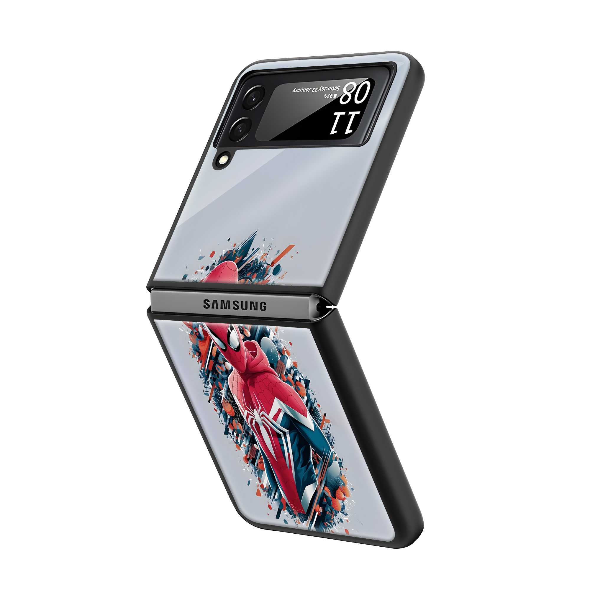 Abstract Arachnid Samsung Z Flip Glass Case