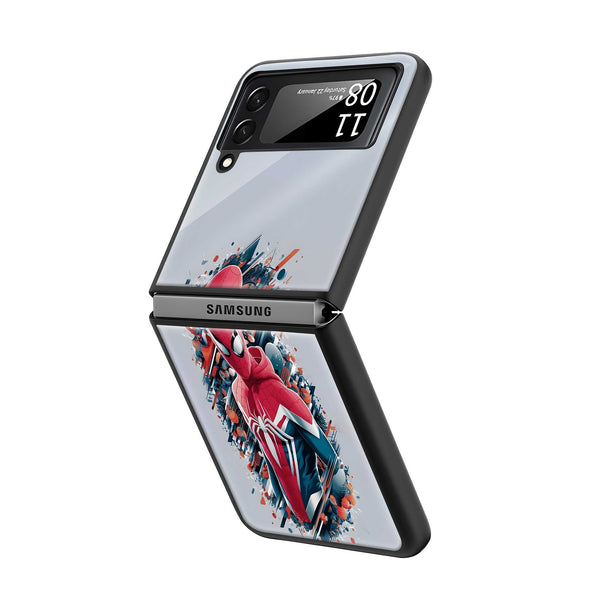Abstract Arachnid Samsung Z Flip Glass Case