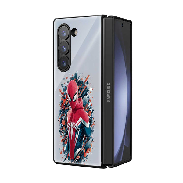 Abstract Arachnid Samsung Z Fold Glass Case