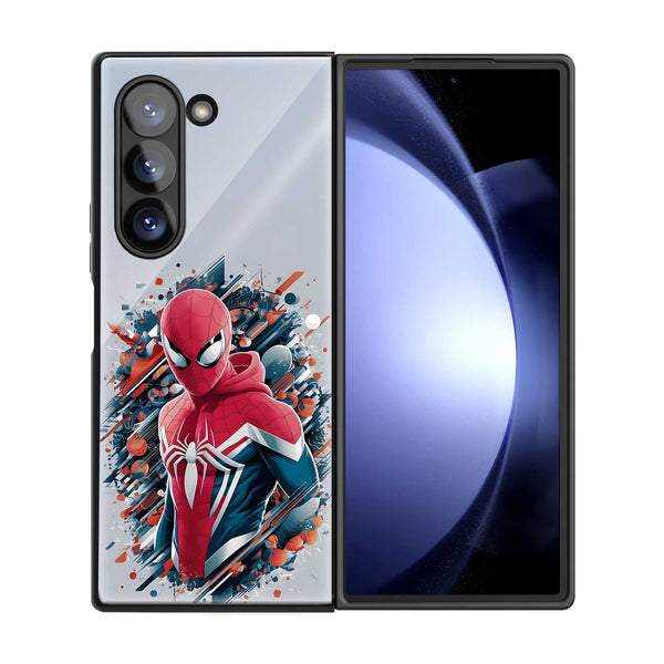 Abstract Arachnid Samsung Z Fold Glass Case
