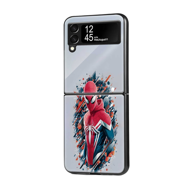 Abstract Arachnid Samsung Z Flip Glass Case