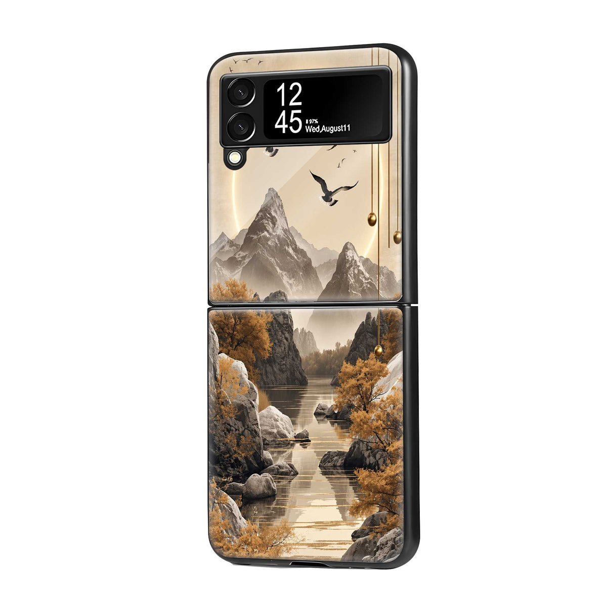 Abstract Earth Samsung Z Flip Glass Case