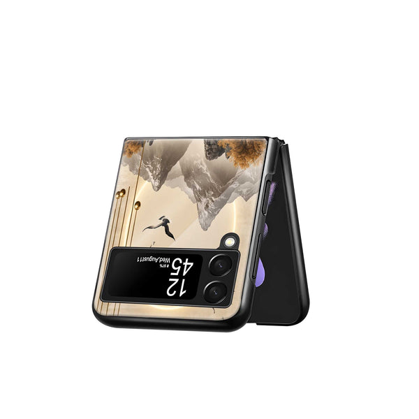 Abstract Earth Samsung Z Flip Glass Case