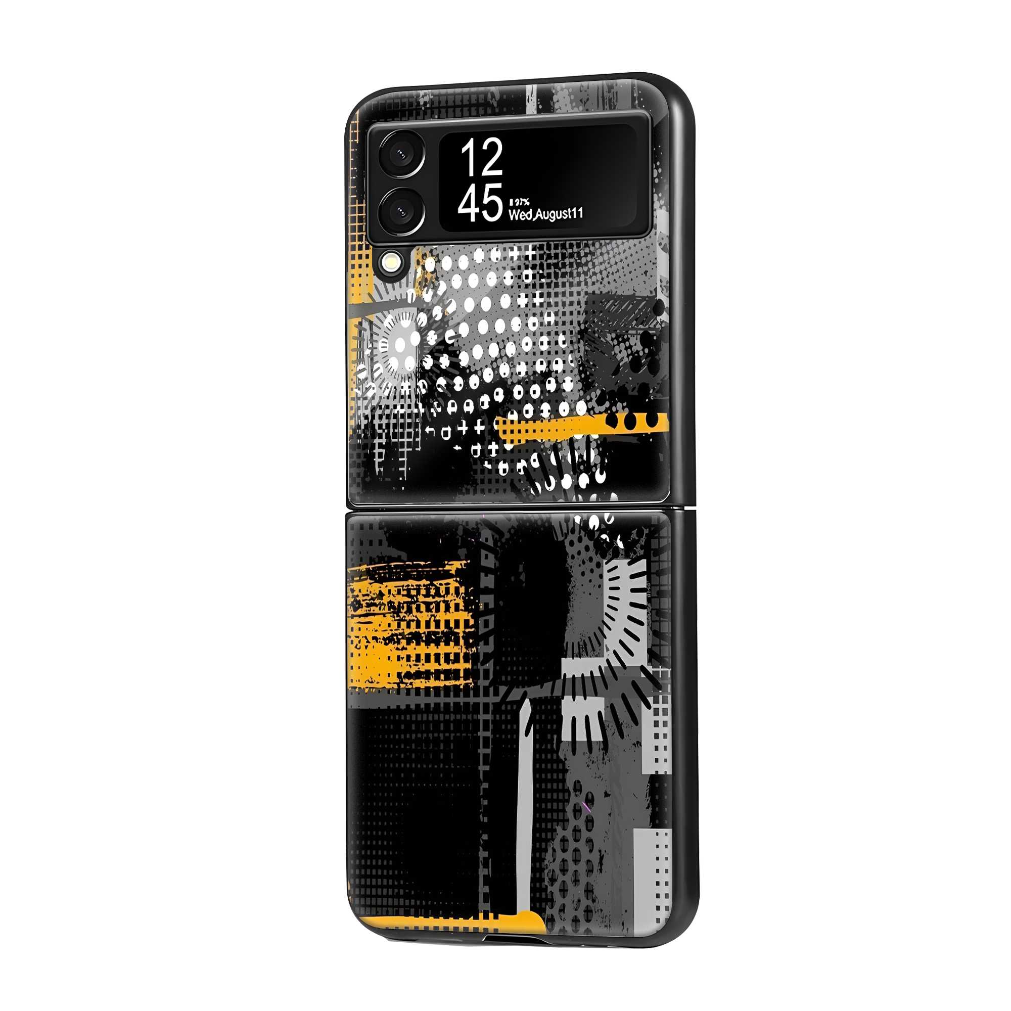 Abstract Pulse Samsung Z Flip Glass Case