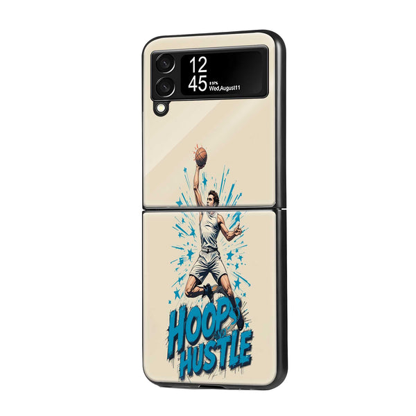 Air Hustle Samsung Z Flip Glass Case