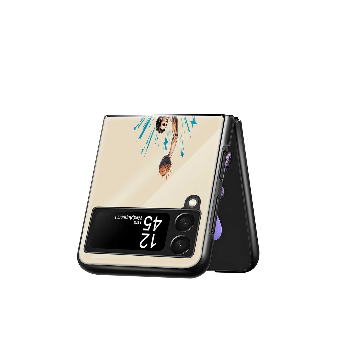 Air Hustle Samsung Z Flip Glass Case